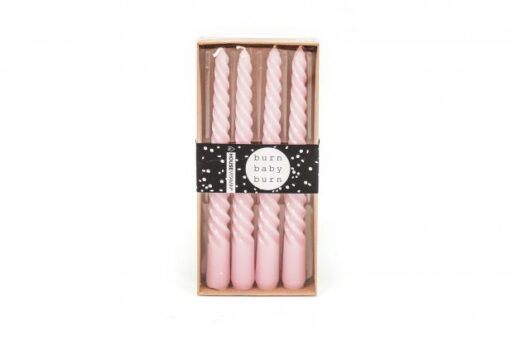 Swirlkaars roze kort (set van 4)